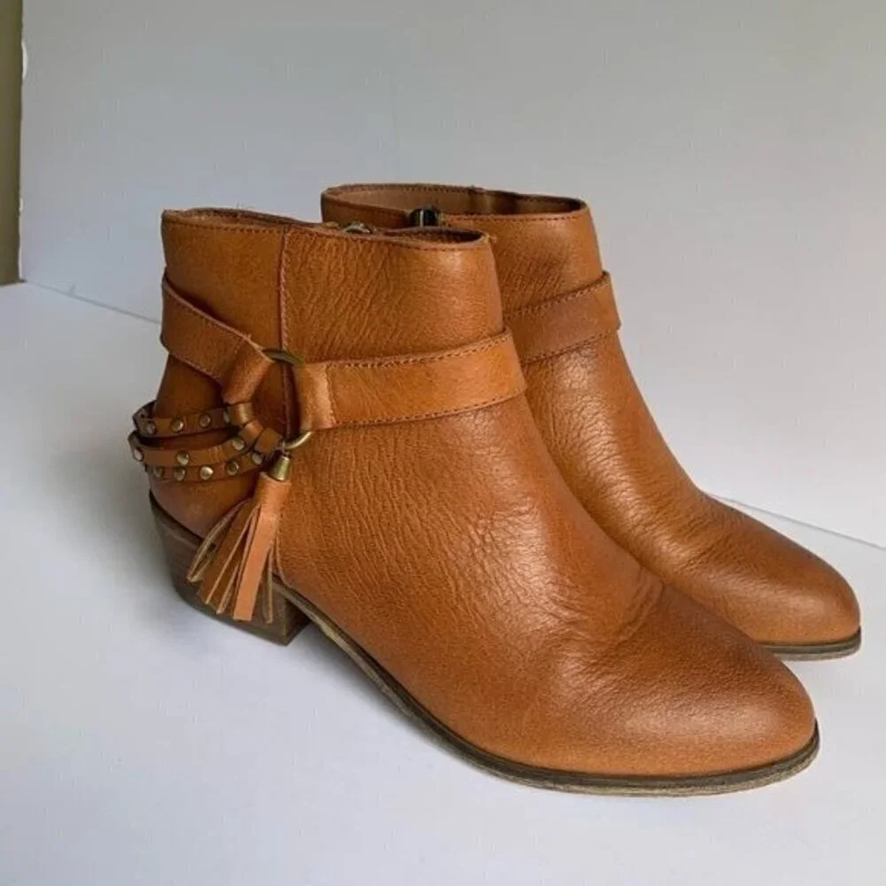 Chinese Laundry brown leather boots shoes size 7.5